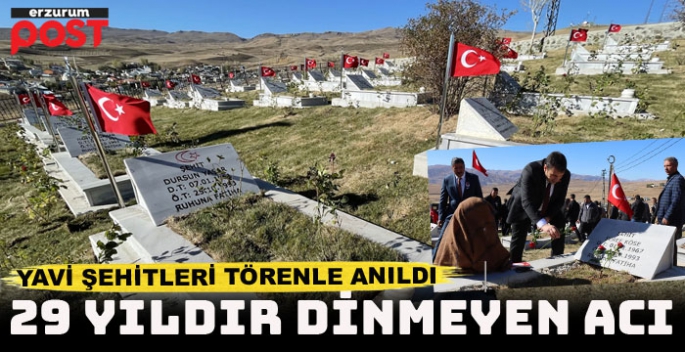 29 yıldır dinmeyen acı... 33 Yavi şehidi anıldı!