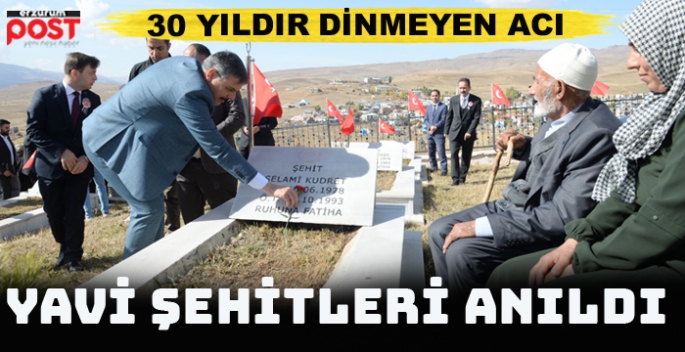 30 yıldır dinmeyen acı... 33 Yavi şehidi törenle anıldı!