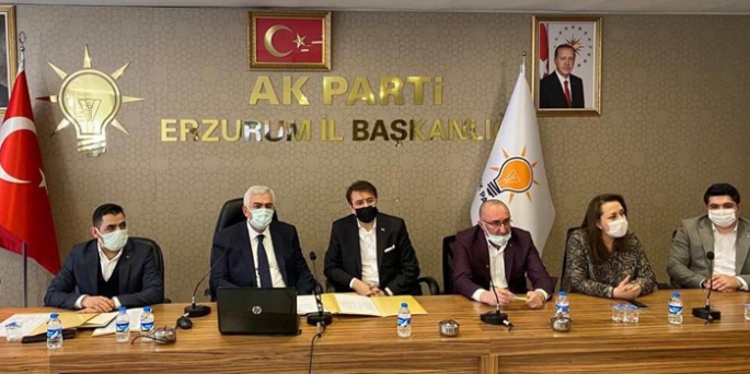 Ak Parti Erzurum il yönetimi  görev dağılımı yapıldı