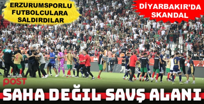 Amedspor-Erzurumspor maçı sonrası ortalık karıştı