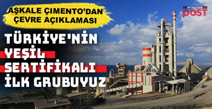 Aşkale Çimento’dan çevre açıklaması