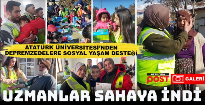 Atatürk Üniversitesi'den, depremzedelere soyai yaşam desteği