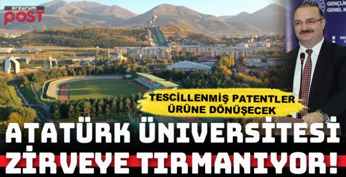 Atatürk Üniversitesi, 'Patent Şampiyonları' arasında yerini aldı 