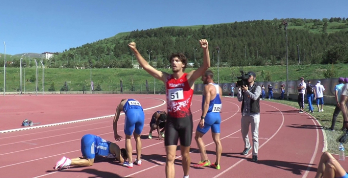 Atletizmin yıldızları Erzurum'da koştu