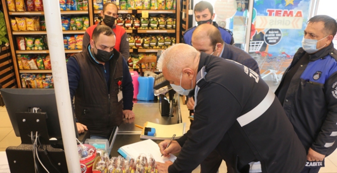 Aziziye zabıtası ceza yağdırdı