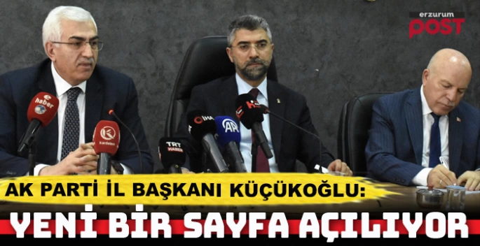 Başkan Küçükoğlu:Tarihte yeni sayfa açılıyor