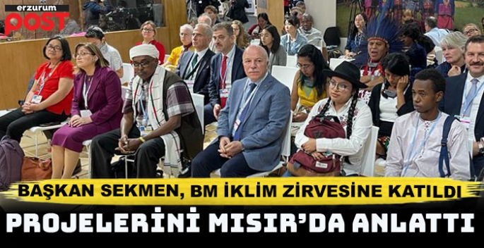 Başkan Sekmen, Birleşmiş Milletler İklim Zirvesinde projelerini anlattı