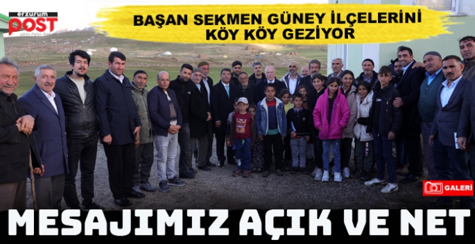 Başkan Sekmen, güney ilçelerinde köy köy geziyor