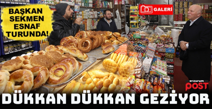 Başkan Sekmen’in esanaf ziyartetleri büyük ilgi görüyor