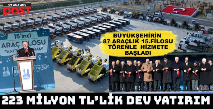 Büyükşehir’den 223 milyon TL'lik yatırım: 15'inci araç filosu hizmette