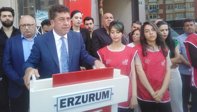 CHP, 60 kişilik ekiple Erzurum'da sahaya indi