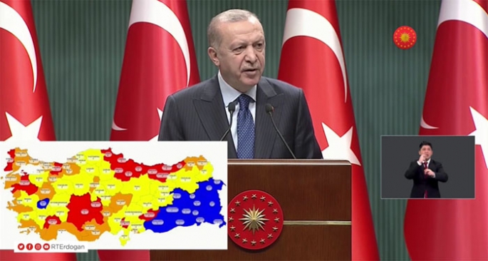  Cumhurbaşkanı Erdoğan açıkladı! Korona tedbirleri esnedi!