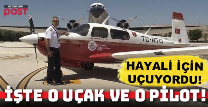 Dün hayalini anlatmıştı, bugün uçağı düştü