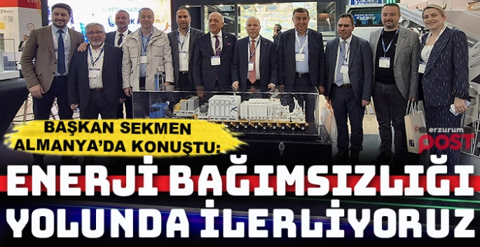 Enerji Kentleri Birliği Başkanı Mehmet Sekmen, Almanya’da enerji fuarına katıldı