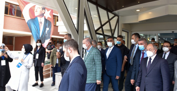 Erdoğan Büyükşehir Belediyesi’ni ziyaret etti