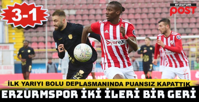 Erzumspor, Bolu deplasmanından puansız dönüyor: 3-1