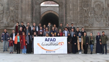 Erzurum AFAD gönüllüleriyle buluştu