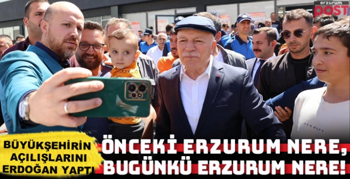 Erzurum Büyükşehir’in yeni yatırımlarının açılışını Bilal Erdoğan yaptı