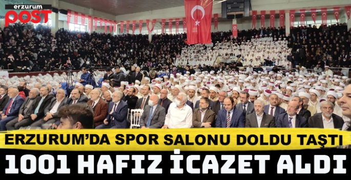 Erzurum'da 1001 hafız için toplu icazet töreni