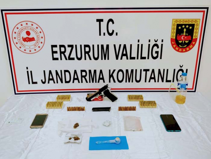 Erzurum’da 5 adrese eş zamanlı uyuşturucu operasyonu