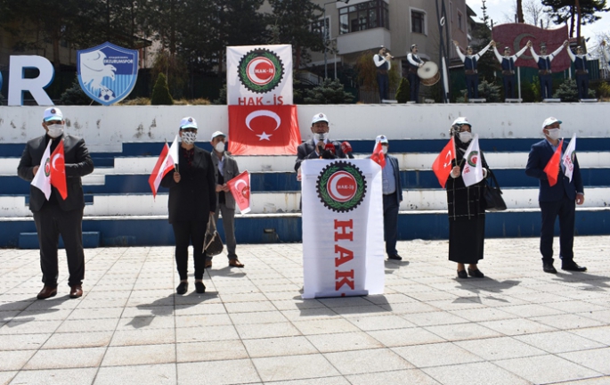  Erzurum’da 7 kişiyle 1 Mayıs açıklaması
