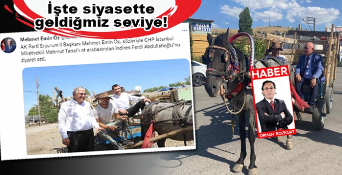 Erzurum'da AKP ile CHP arasında 'at arabacı' polemiği!