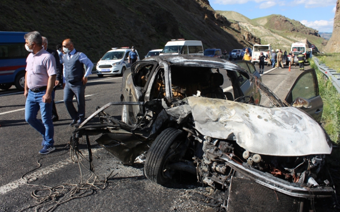 Erzurum'da feci kaza: 2 ölü, 3 yaralı