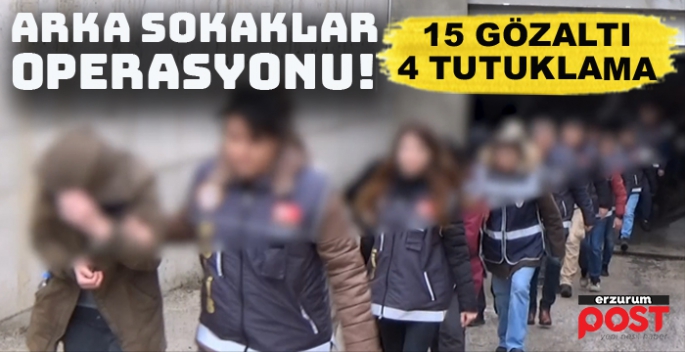 Erzurum'da fuhuş operasyonu, 4 kişi tutuklandı