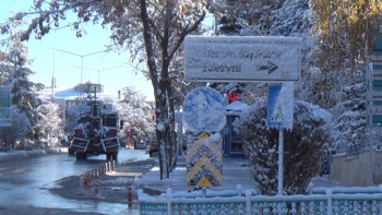 Erzurum'da hava sıcaklığı  eksi 10'u gördü