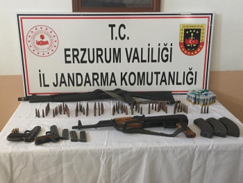 Erzurum’da kaçak silah operasyonu