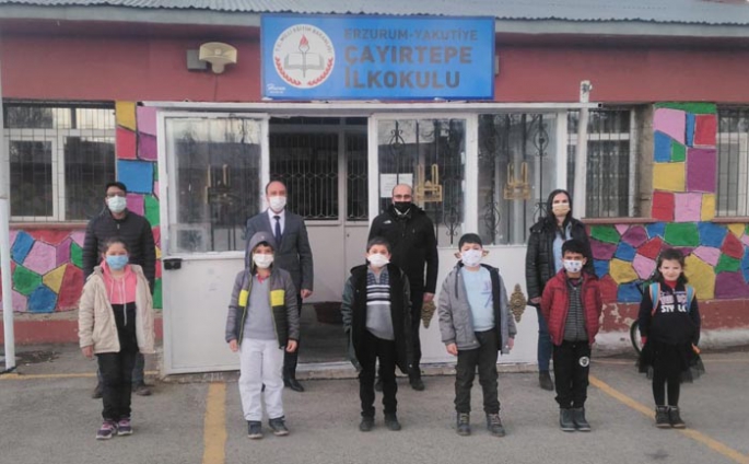  Erzurum’da köy okulları yüz yüze eğitime başladı