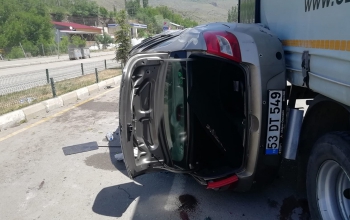 Erzurum’da otomobil takla attı: 1 ölü, 4 yaralı 