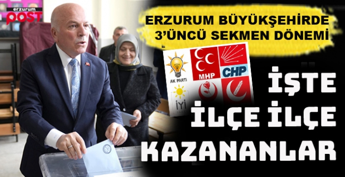 Erzurum'da seçim huzur içinde tamamlandı!