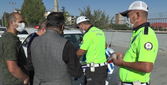 Erzurum'da sürücülere ceza yağdı