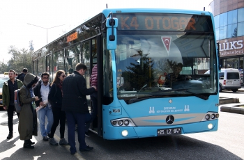 Erzurum'da toplu ulaşıma Covid-19 ayarı