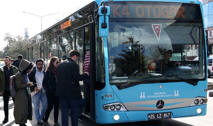 Erzurum'da toplu ulaşıma zam