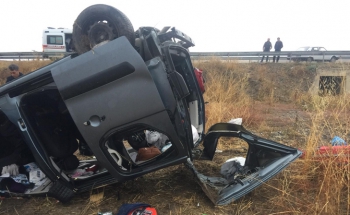 Erzurum'da trafik kazası: 1 ölü, 5 yaralı