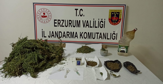 Erzurum’da uyuşturucu operasyonu: 3 gözaltı