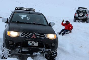 Erzurum'da yeni heyecan 'lastik raftingi' 