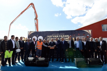 Erzurum Hayvan Borsasının temeli atıldı 