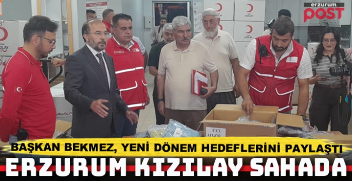 Erzurum Kızılay, kapılarını basına açtı