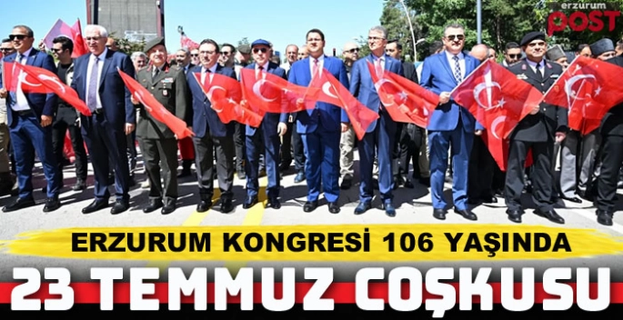 Erzurum Kongresi’nin 106’ncı yıl dönümü törenlerle kutlandı