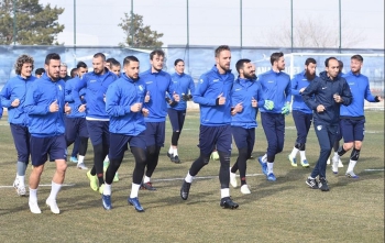 Erzurumspor Akhisarspor maçı hazırlıklarını sürdürdü