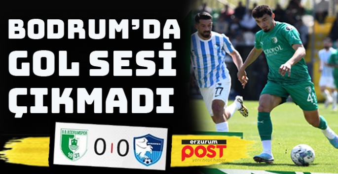 Erzurumspor, Bodrumdan 1 puan çıkarttı: 0-0