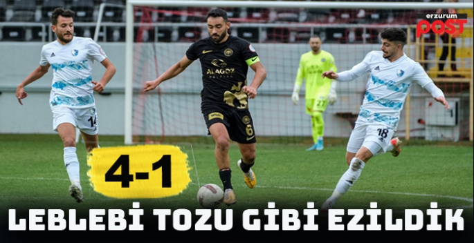 Erzurumspor, Çorum deplasmanında farklı mağlup oldu: 4-1
