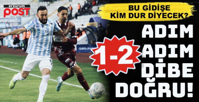 Erzurumspor dibe vuruyor: 1-2