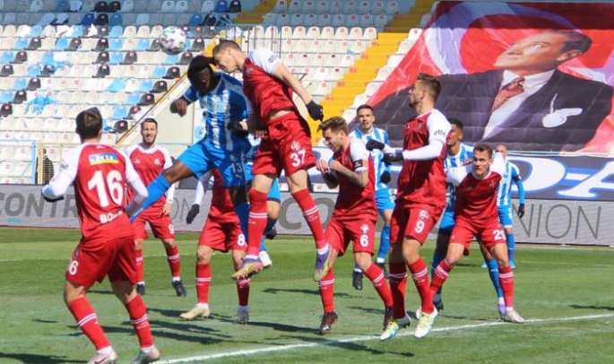 Erzurumspor gümrükten çıkamadı: 2-2