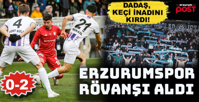 Erzurumspor keçi inadını kırdı: 0-2