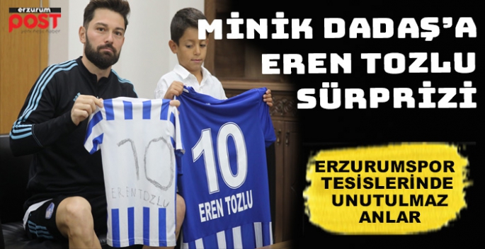  Erzurumspor minik Ahmet’i tesislilerinde ağırladı