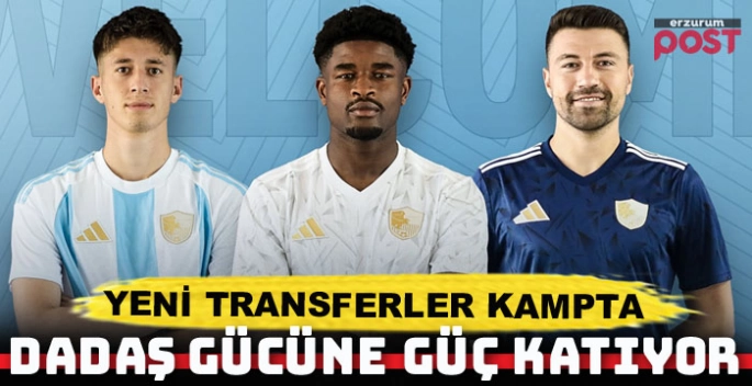 Erzurumspor'un yeni transferleri kampa katıldı
